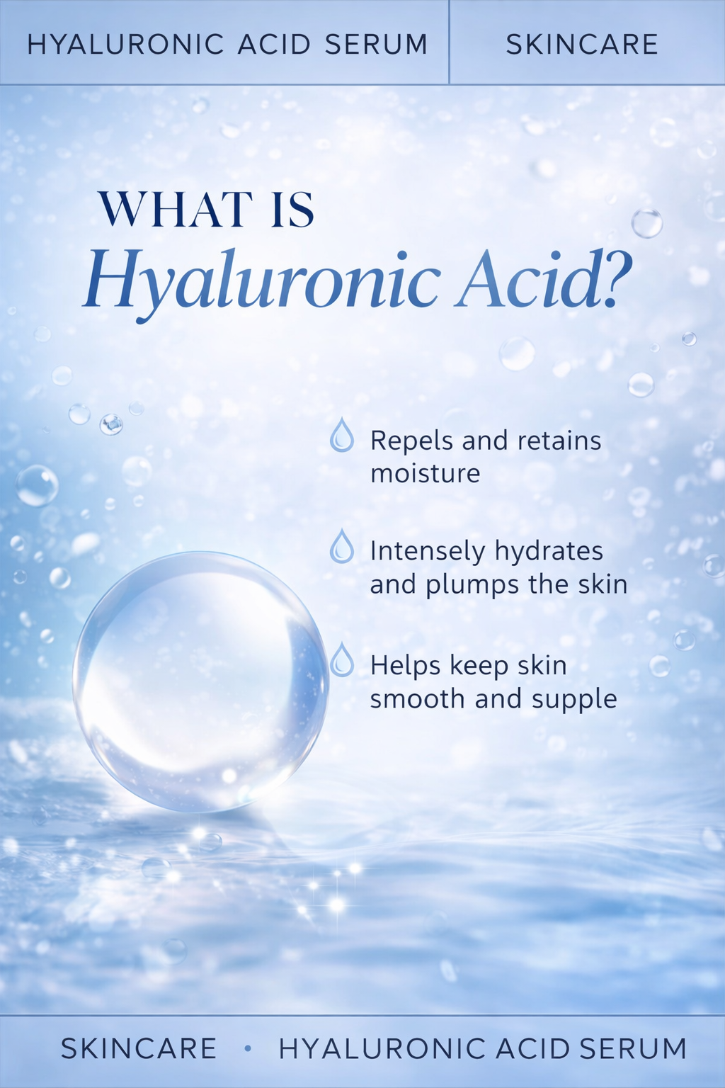 Radiant Studio™ | Pure Hyaluronic Acid Serum with Plant Squalene | Intense Hydration Treatment