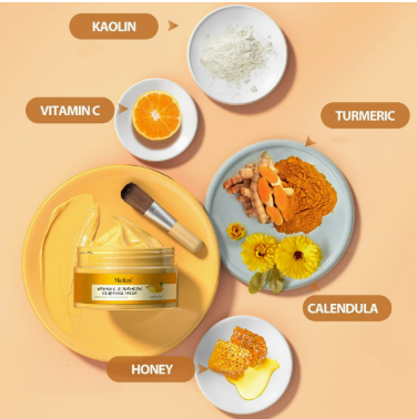 Radiant Studio™ | Turmeric Vitamin C Deep Cleansing Mud Mask | Brightening & Detox Treatment