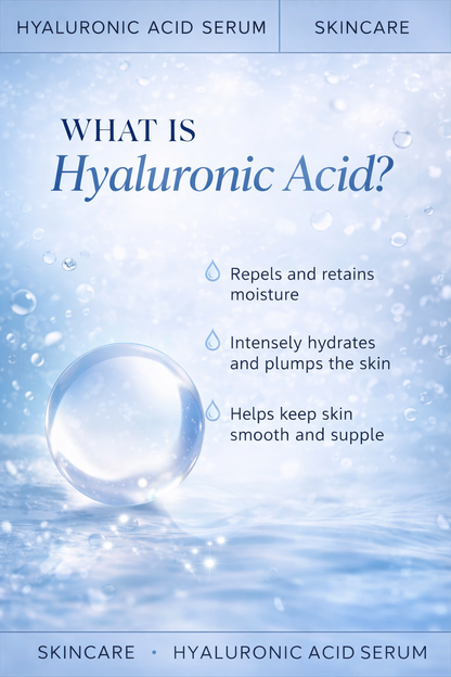 Radiant Studio™ | Pure Hyaluronic Acid Serum with Plant Squalene | Intense Hydration Treatment