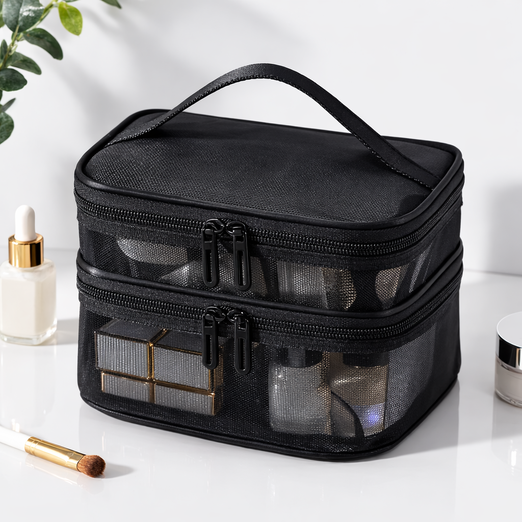 Radiant Studio™ | Large Capacity Mesh Toiletry Bag | Multi-Functional Travel Organizer