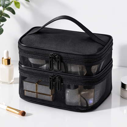 Radiant Studio™ | Large Capacity Mesh Toiletry Bag | Multi-Functional Travel Organizer