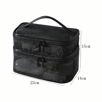 Radiant Studio™ | Large Capacity Mesh Toiletry Bag | Multi-Functional Travel Organizer