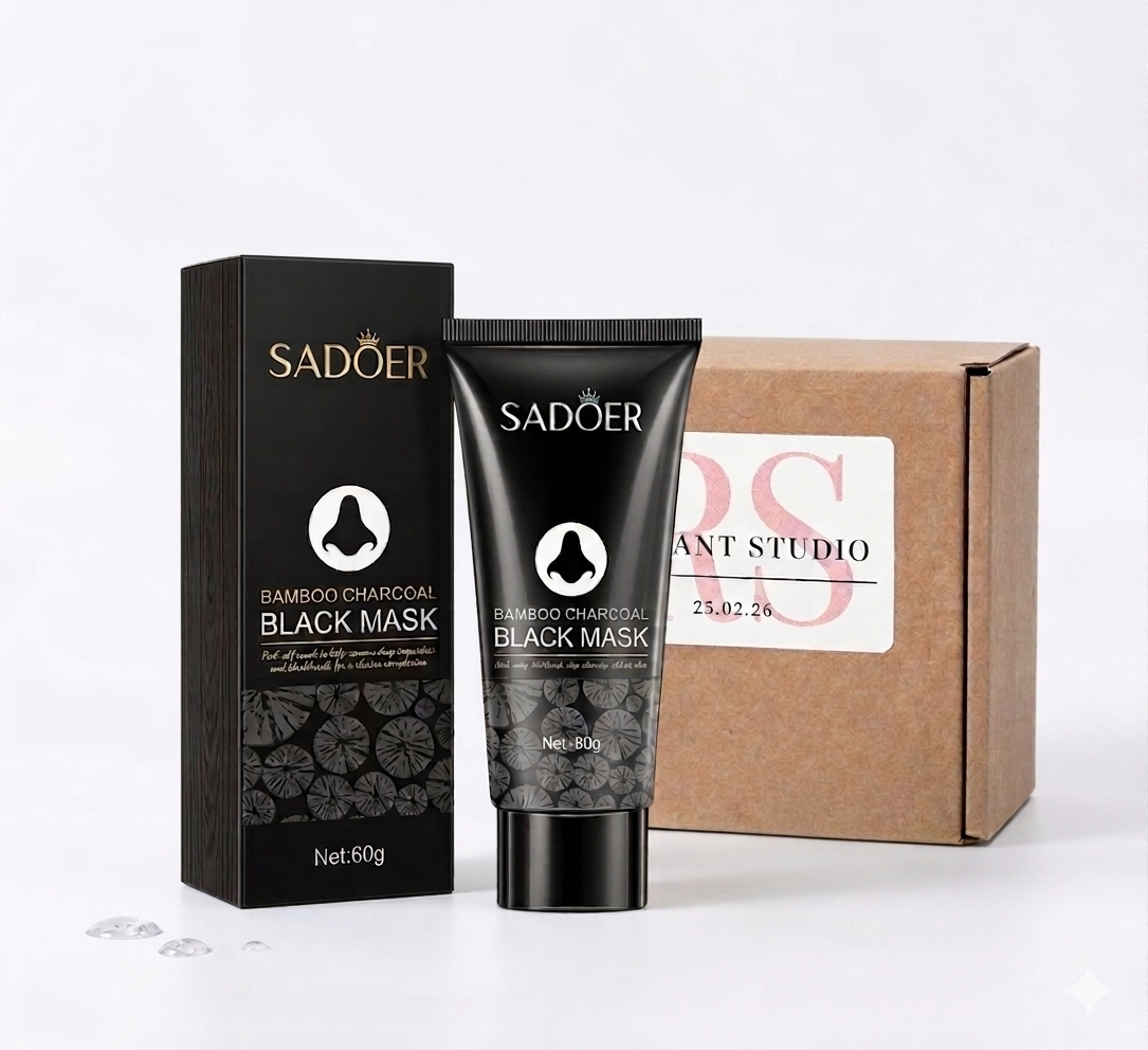 Radiant Studio™ | Bamboo Charcoal Deep Cleansing Black Mask | Purifying & Refining Treatment