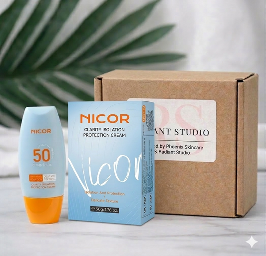 Radiant Studio™ | Non-Irritating Isolation Protection Facial Sunscreen | Moisturizing & Clear