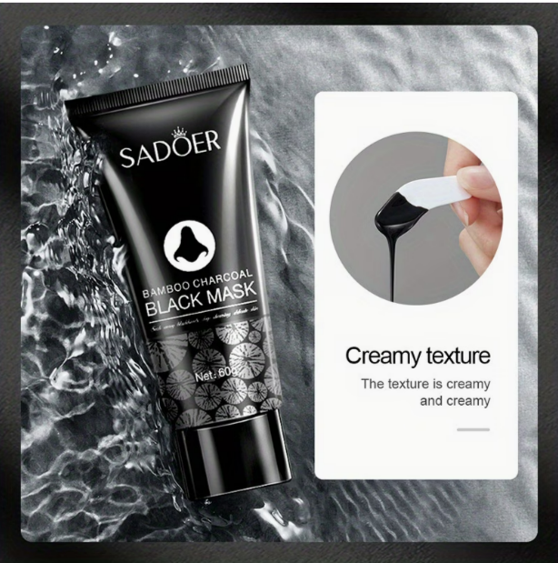 Radiant Studio™ | Bamboo Charcoal Deep Cleansing Black Mask | Purifying & Refining Treatment