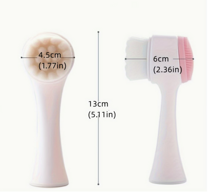 Radiant Studio™ | Double-Sided Silicone Cleansing Brush | Deep Pore Cleanser & Exfoliator