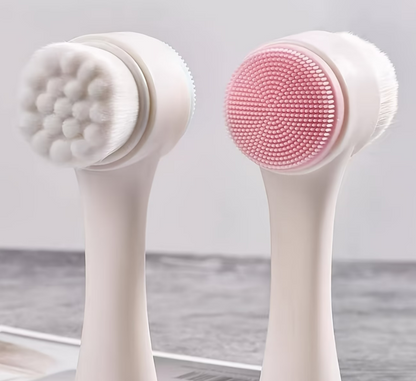 Radiant Studio™ | Double-Sided Silicone Cleansing Brush | Deep Pore Cleanser & Exfoliator